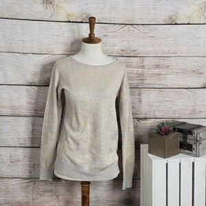 Ann Taylor‎ LOFT Shimmer Sweater Crew Neck XS